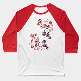 Pink Fruit Slices Baseball T-Shirt